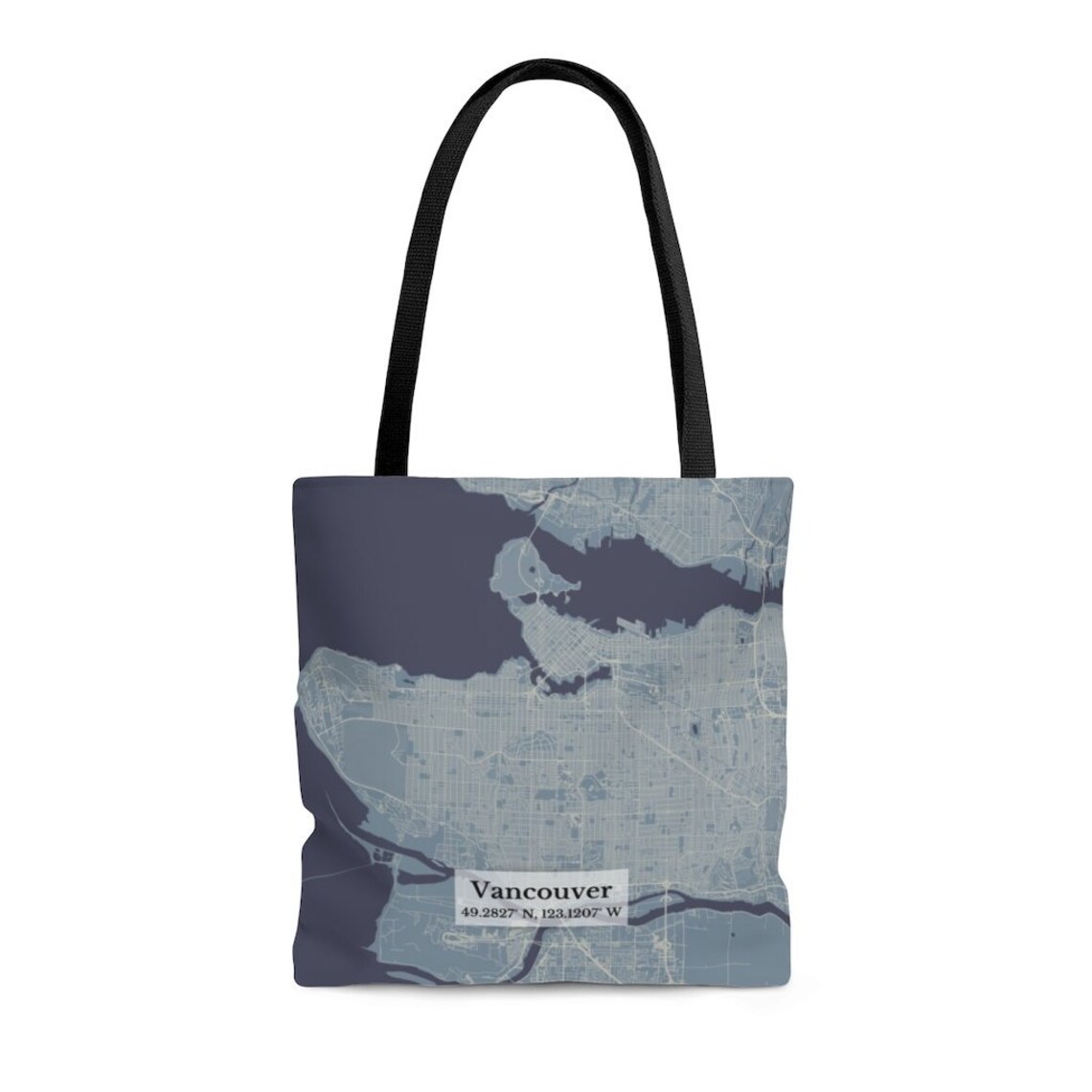 Vancouver Tote Bag / Vancouver Accesorios / Map Shopping Bag / Etsy