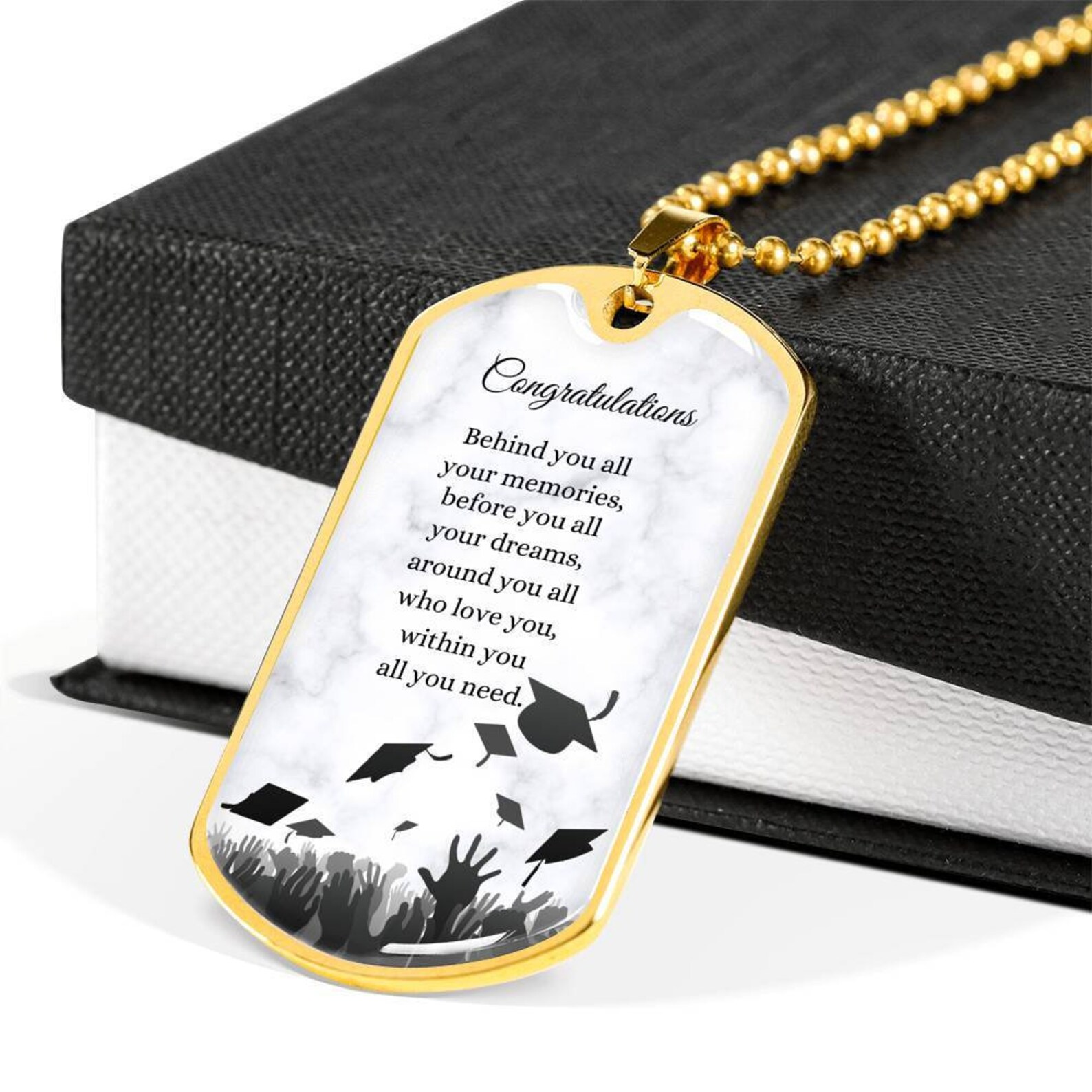GRADUATION DOG TAG College Grad Jewellery High School Grad Etsy UK