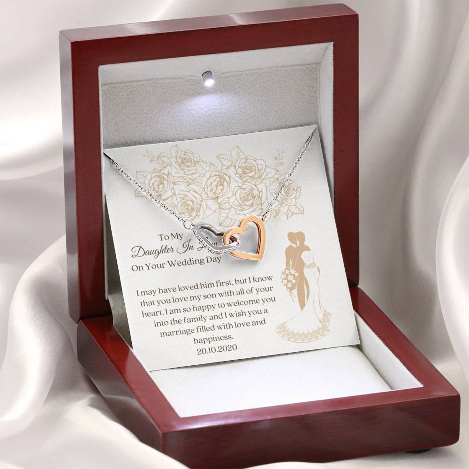 New Daughter In Law Gift Jewelry Marrying Son Love For Etsy