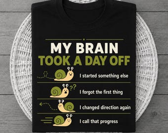 Lazy Student Shirt - Funny Procrastination Tee Gift with Snail Design