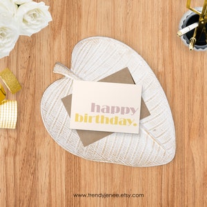 5 Greeting Note Cards/ 4”x 6”/ Blank Cards/ Card Stock/ Brown Kraft Envelope/ Design #C205