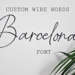 Custom wire words - Personalised word phrase - wire art - wire words - living room - gallery wall - bedroom - - names - phrases - quotes -
