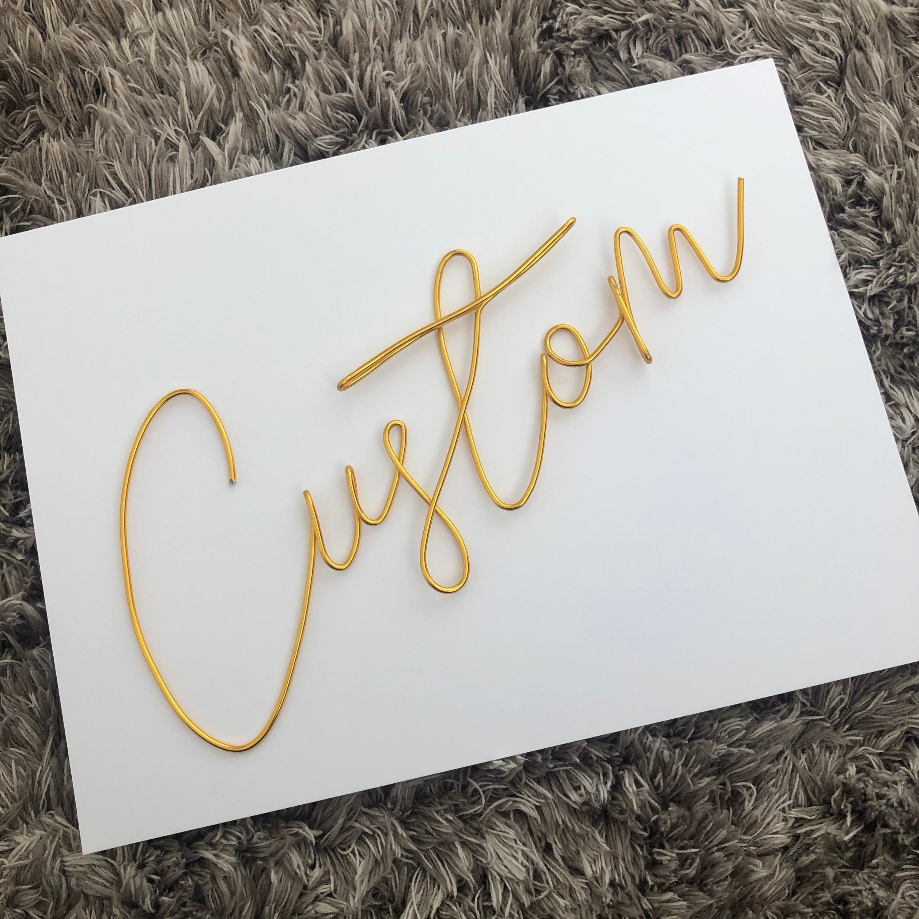 Custom wire words Personalised word phrase wire art sign Etsy