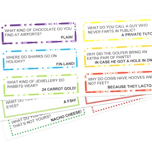 Christmas cracker jokes and mottos - assorted colours - DIY Christmas cracker making accessories - funny