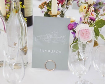 Wire table number holder - place card - circle - minimalist wedding decor - table number holder- wire words - photo holder