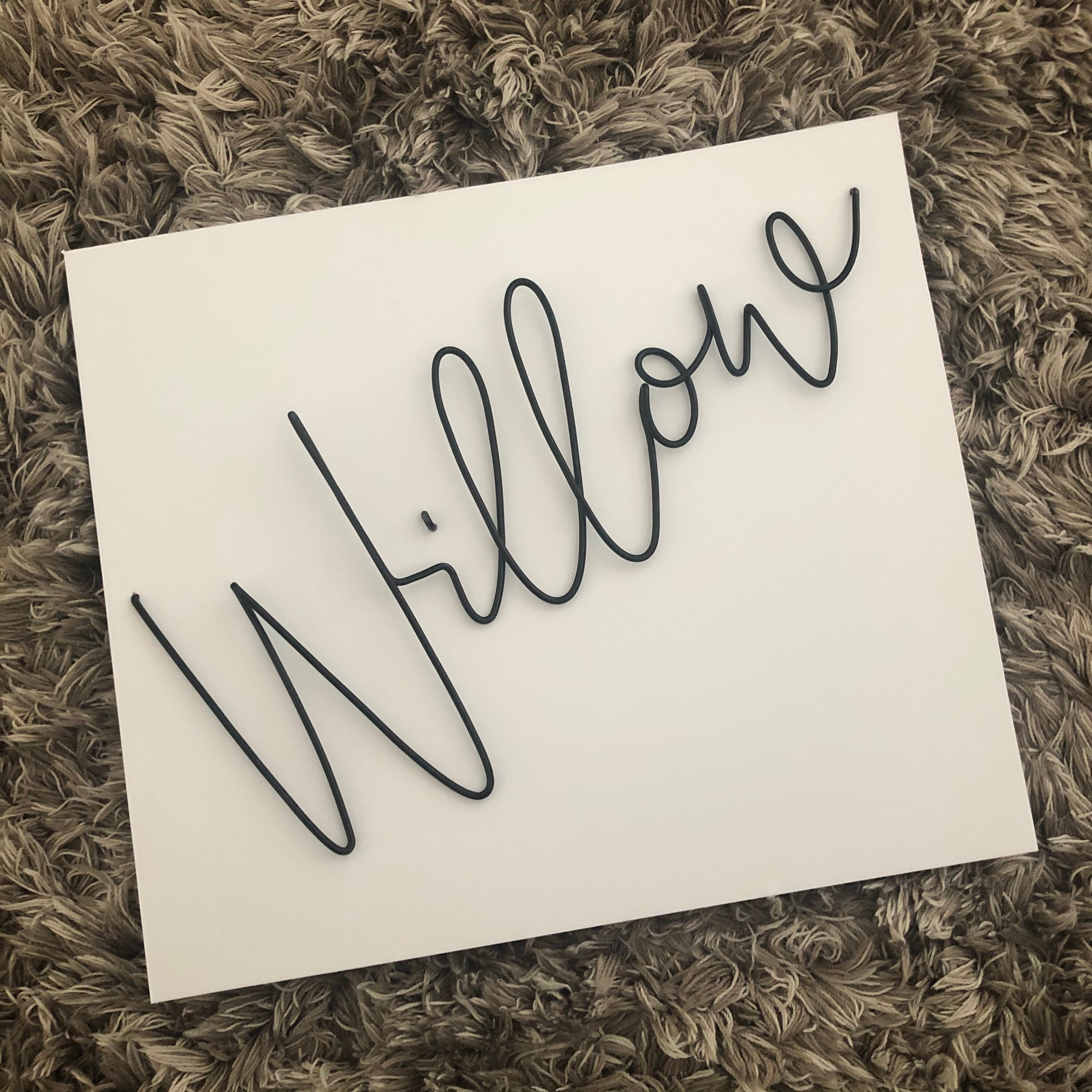 Custom wire words Personalised word phrase wire art sign Etsy