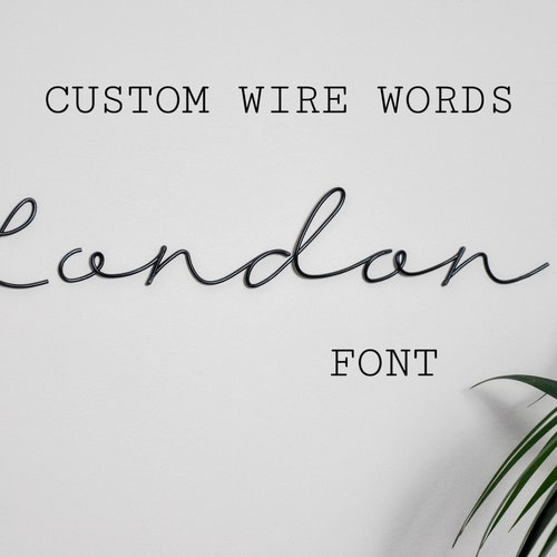 Custom Wire Words Personalised Word Phrase Wire Art Wire Etsy UK