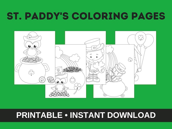 St. Paddy's Coloring Pages St. Paddy's Printable For