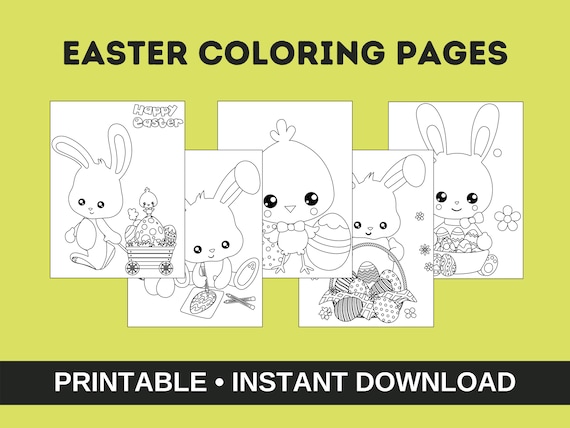 Easter Coloring Pages Easter Activity For Kids Happy Easter