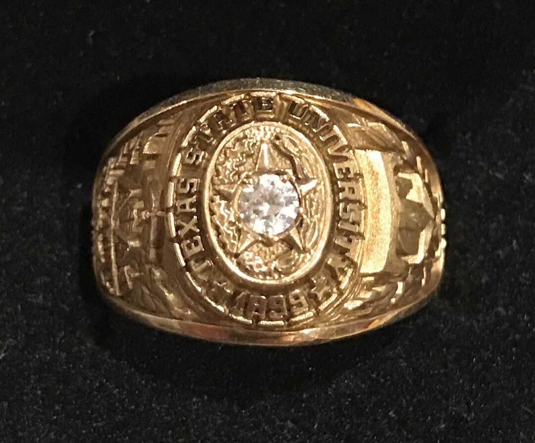 Texas State University Ladies Graduation Ring Etsy