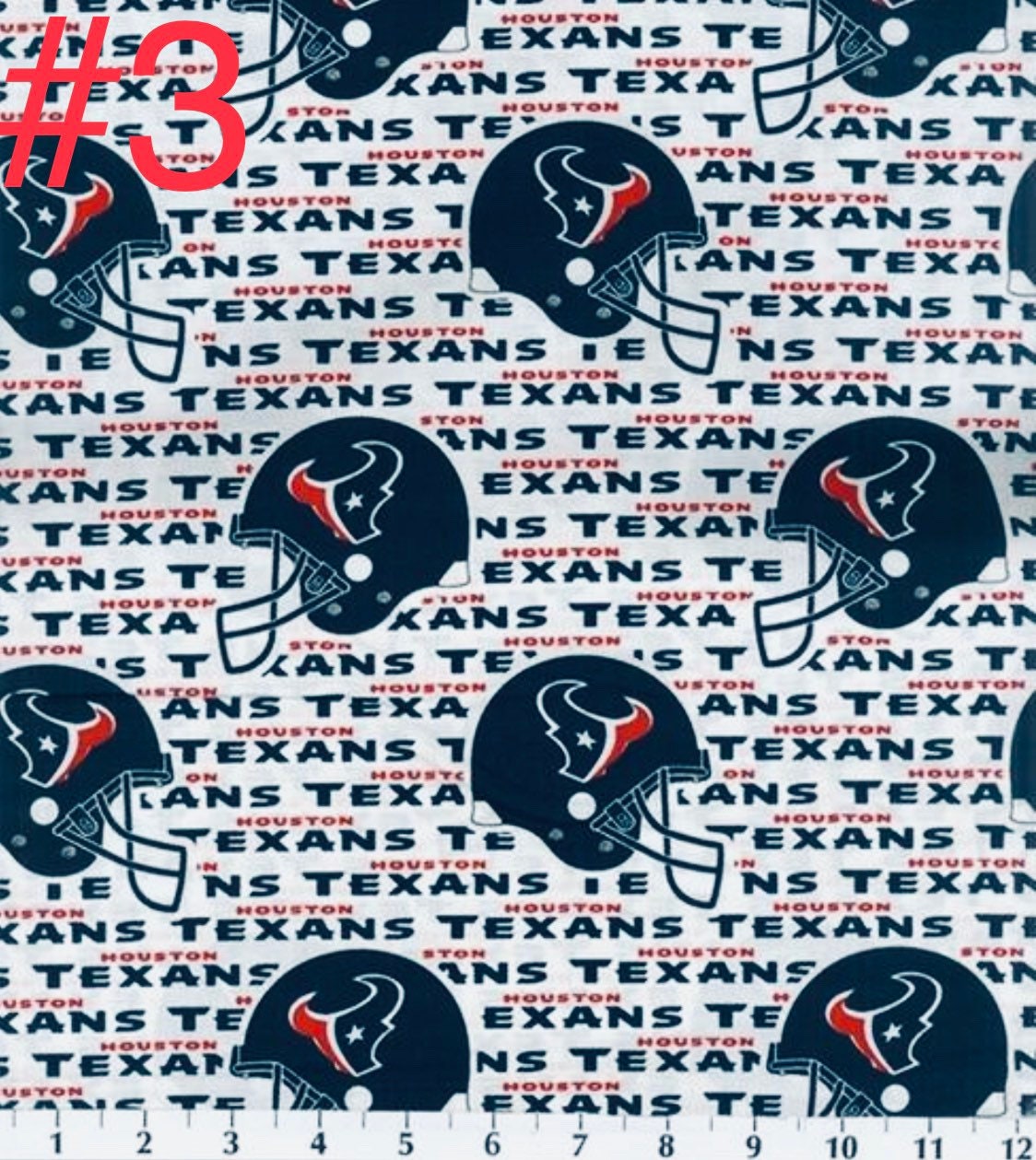 NFL Football Cotton Fabric Pick Your Team Each 1/8 of a Yard 100
