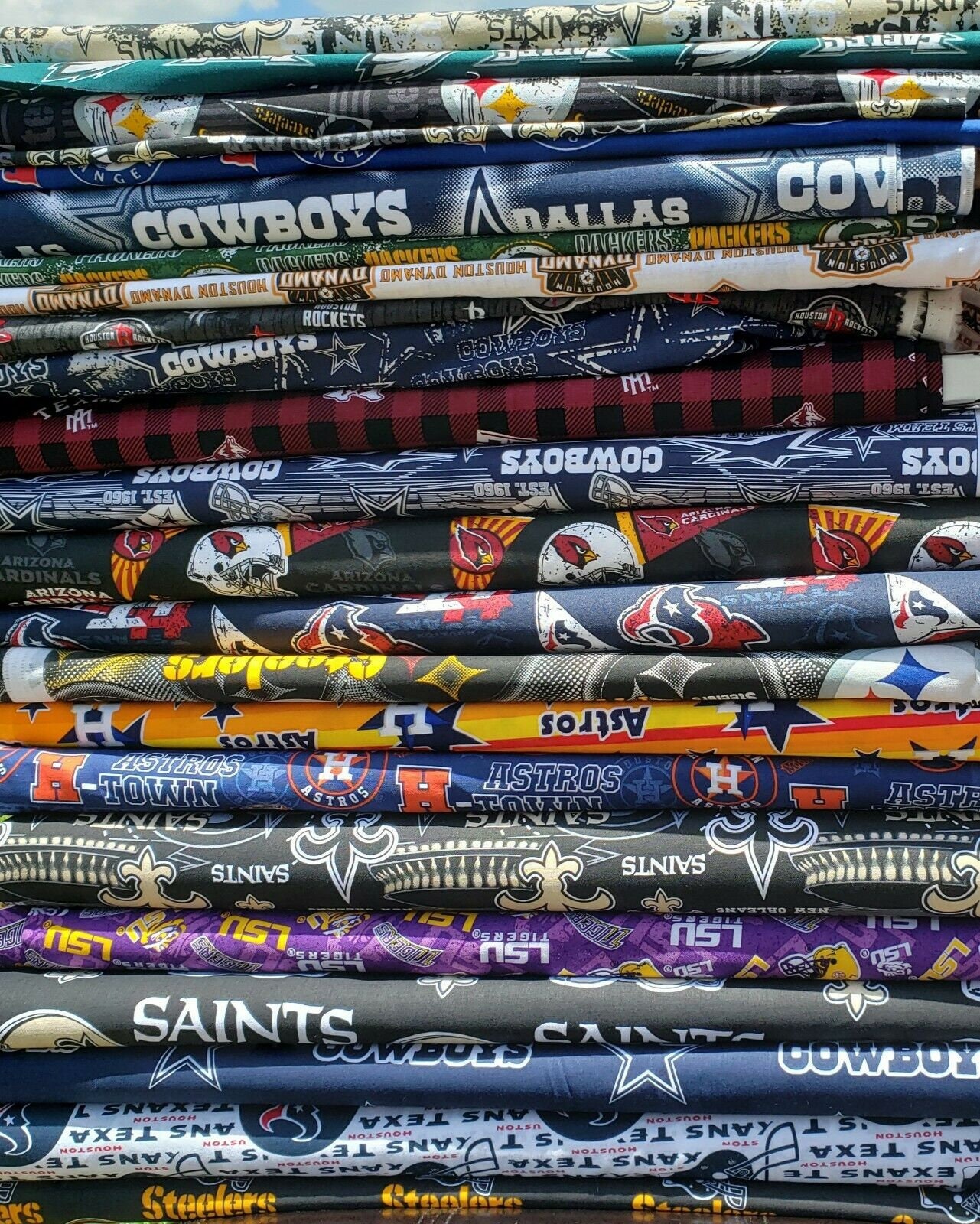 NFL Football Cotton Fabric Pick Your Team by 1/4 of a Yard 100 COTTON Etsy