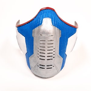 Winter Soldier Mask W/Captain America Color Remix | 3D Printed | Hand Painted | Winter Soldier | Cosplay Bucky barnes