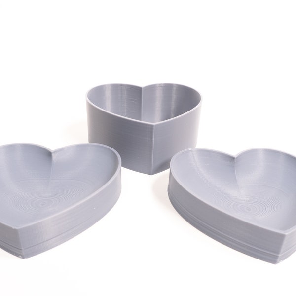 Heart Shaped Bath Bomb Mold |  Multiple Sized Molds | 3D Printed