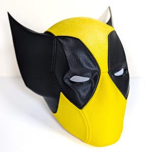 Poolverine Helmet with Interchangeable Eyes  | Deadpool Cosplay | Wolverine Deadpool Remix