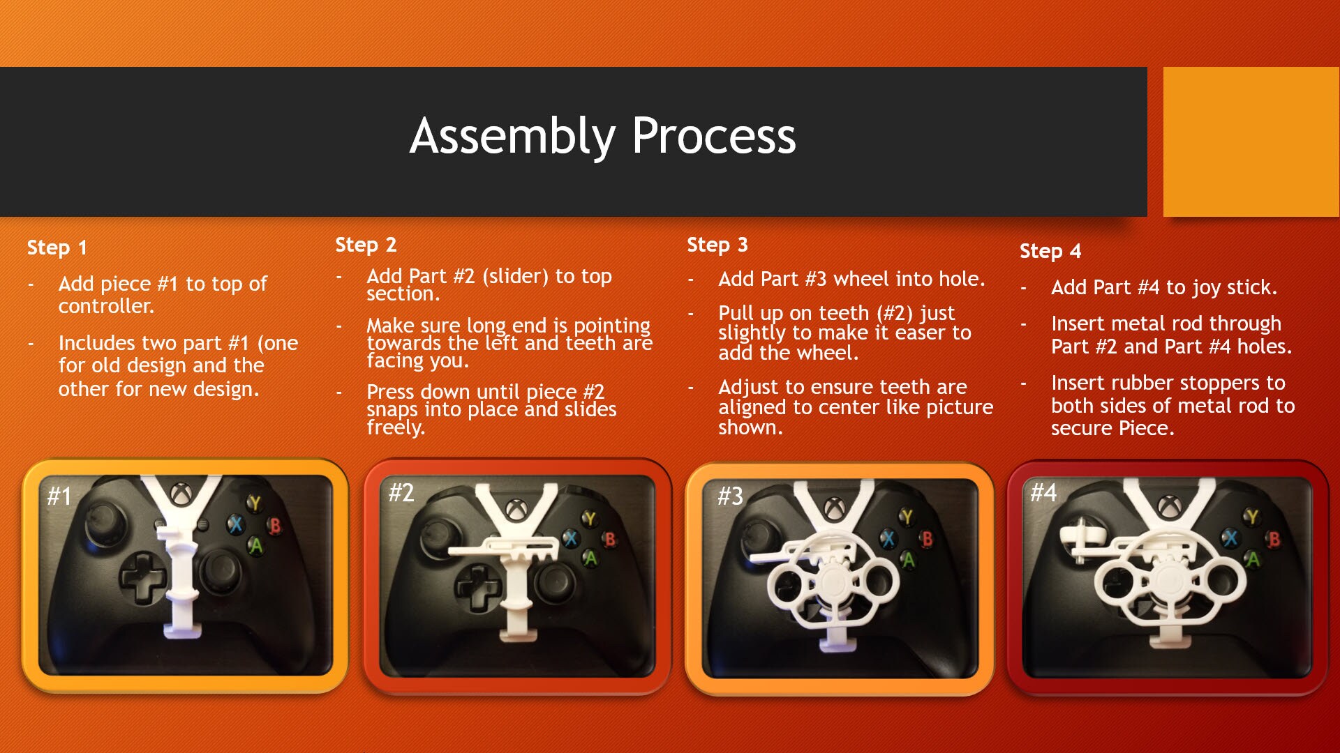 Xbox One 3D Printed Steering Wheel Includes Both New Remote Etsy