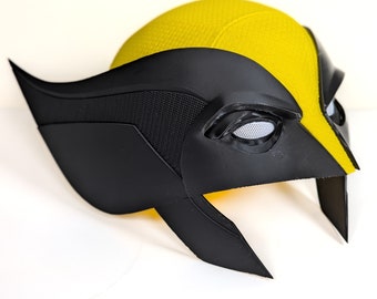 Wolverine Mask – 3D Printed Deadpool 3 Yellow & Black Helmet