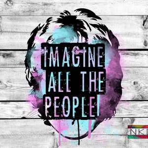 Imagine todas as pessoas Design PNG e SVG ótimo para sublimação