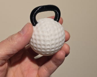 Golfkettlebell 3D-utskriven | Gym Gains & Swing Practice | Rolig present
