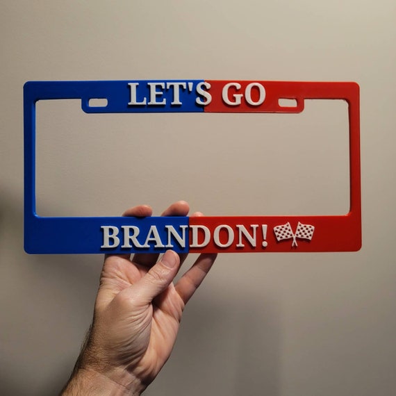 Racing License Plate Frame Etsy