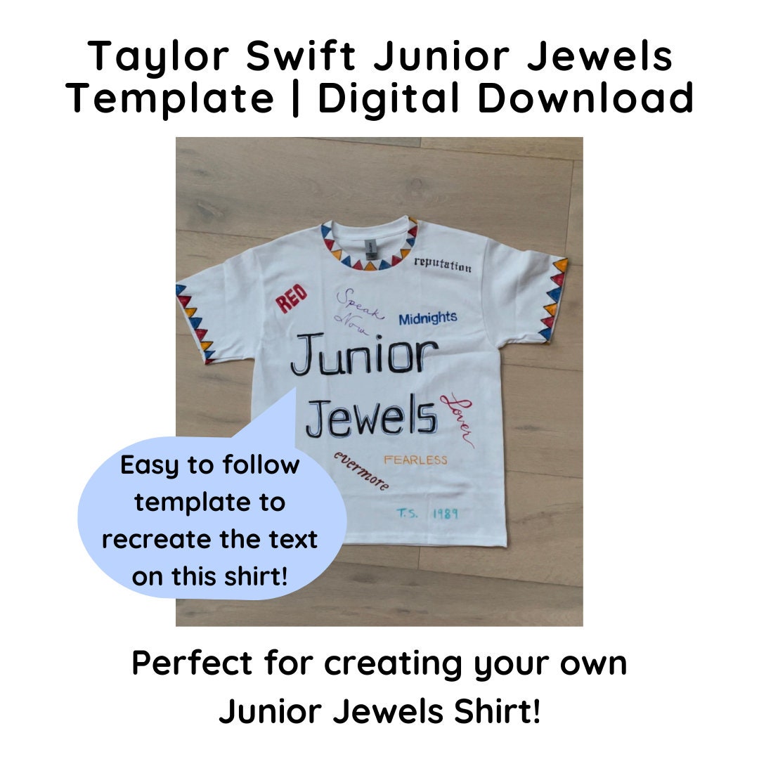 Taylor Swift Junior Jewels Tshirt Template Digital Download Etsy Taylor Swift Junior Jewels Tshirt Template Digital Download Etsy