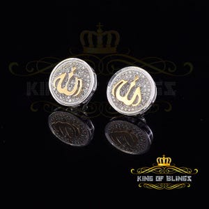 0.33 Ct Diamond Hip Hop Earrings, Women Diamond stud earring in Sterling Silver