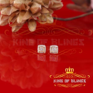 Silver Iced out 0.15ct hip hop Men/ Women Diamond stud earring Sterling Silver