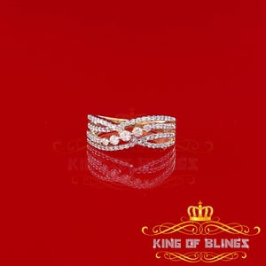 Real 10kt Yellow Gold with 0.50CT Real Diamond FASHION STYLE Ladies Ring Size 7