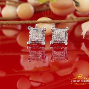 1/4 Carat Diamond Stud Earrings for Women White Sterling Silver stud for men