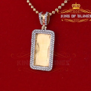 King Of Blings King Of Bling's Yellow 925 sterling Silver Fancy Pendant 1.32ct Cubic Zirconia image 1