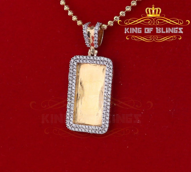 King Of Blings King Of Bling's Yellow 925 sterling Silver Fancy Pendant 1.32ct Cubic Zirconia image 1
