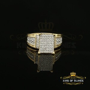 925 Sterling Yellow 2.08ct Cubic Zirconia Silver Style Cinderella Ring size 9