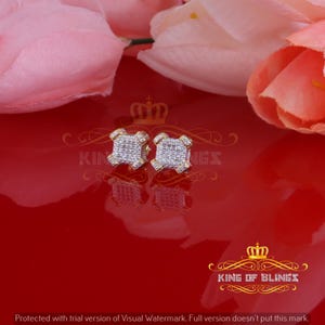 Silver Iced out 0.15ct hip hop Men/ Women Diamond stud earring Sterling Silver