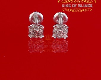 0.10ct Diamond Stud Earrings for Women White Sterling Silver stud for men
