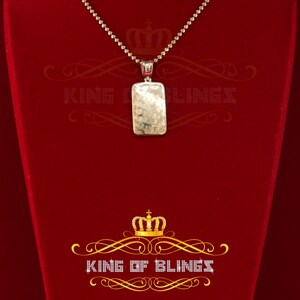 King Of Blings King Of Bling's Yellow 925 sterling Silver Fancy Pendant 1.32ct Cubic Zirconia image 3