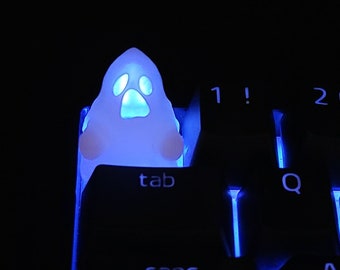 Halloween Baby Ghost Backlit LED Keycap Handmade Resin Custom Artisan