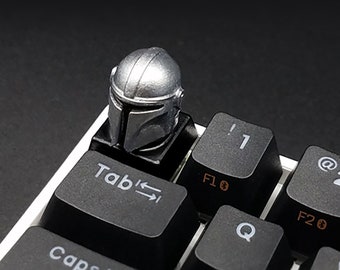 The Mandalorian Non-LED Keycap Handmade Resin Custom Artisan