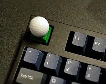 Golf Ball Keycaps Handmade Resin Custom Artisan