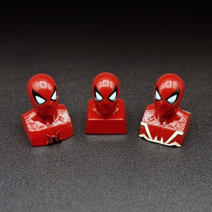 Spider-Man Keycaps Handmade Resin Custom Artisan