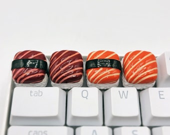 Mini Sushi Keycaps Handmade Resin Custom Artisan