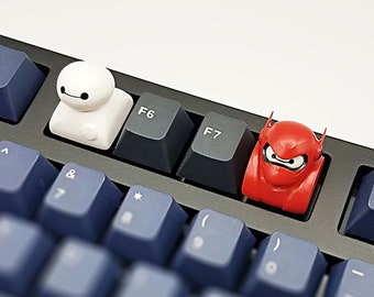 Big Hero 6 Baymax Keycaps Handmade Resin Custom Artisan