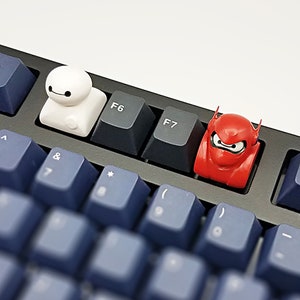 Big Hero 6 Baymax Keycaps Handmade Resin Custom Artisan