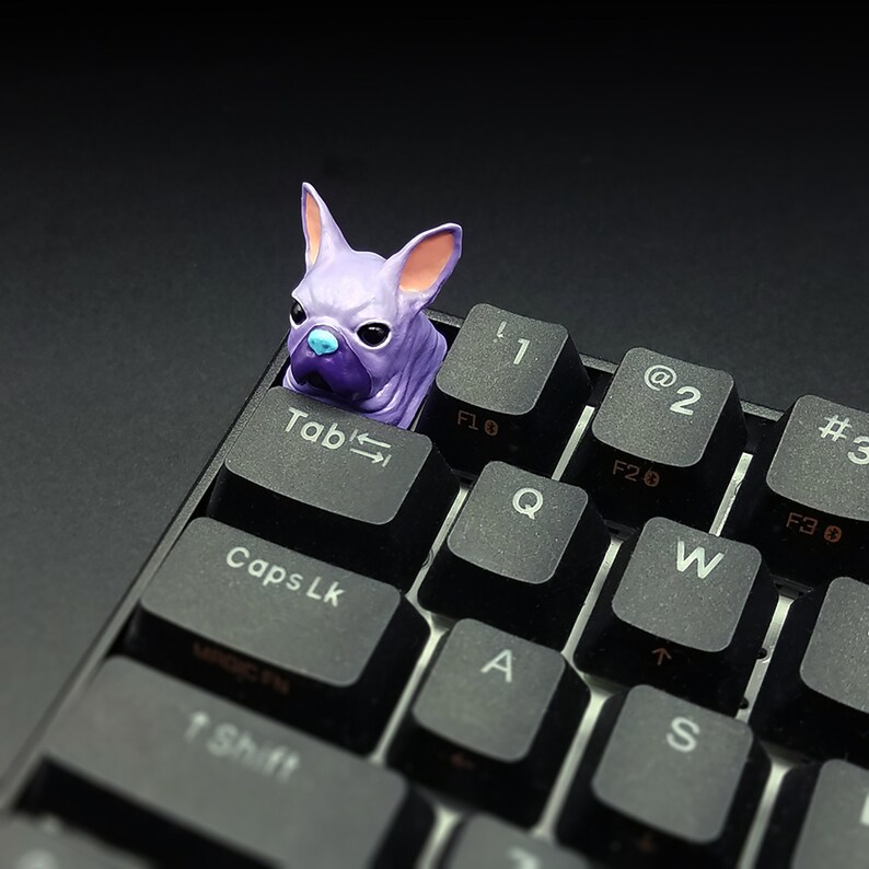 French Bulldog Keycaps Handmade Resin Custom Artisan Etsy