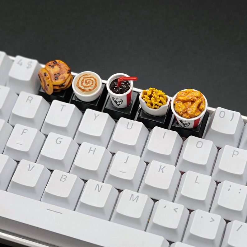 KFC Chicken Combo Keycaps Handmade Resin Custom Artisan 