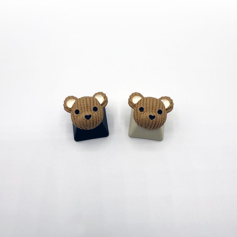 Keycaps Toppers Bear Head Animal Keycaps OEM Profile Custom Artisan - Etsy