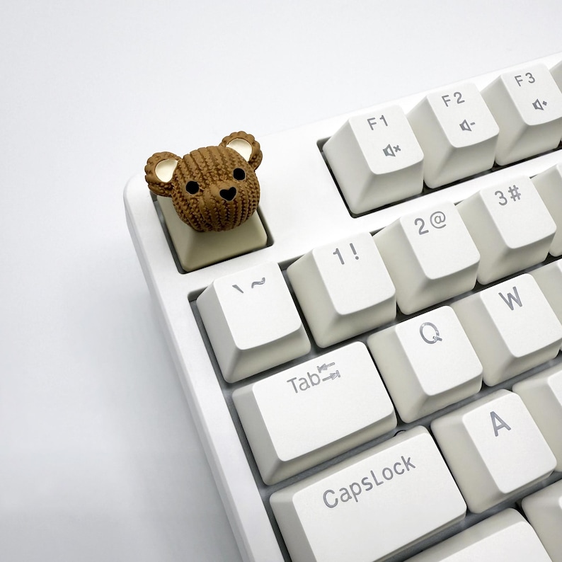 Bear Head Animal Keycaps OEM Profile Custom Artisan - Etsy