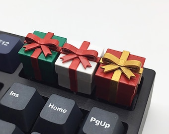 Gift Present Box Keycaps Handmade Resin Custom Artisan