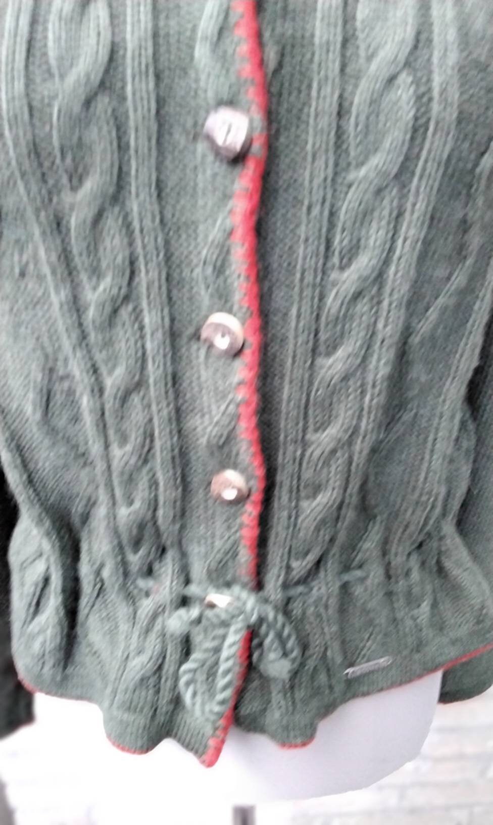 Vintage Giesswein Green 80s Tiroler Puffsleeves Green Wool