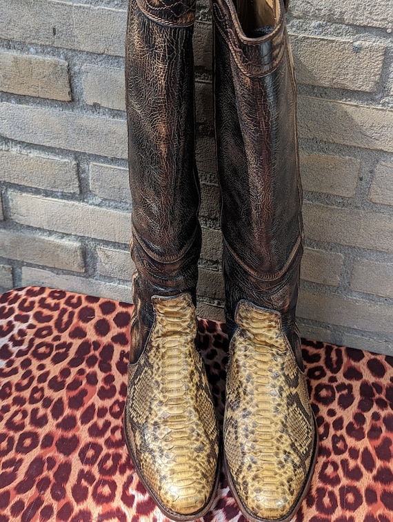Exotic print boots cheap