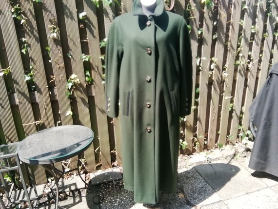 Woollen, green, 80s, vintage, tyrolean try, coat,